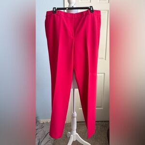 Talbots Vibrant Pink Straight Leg Pants